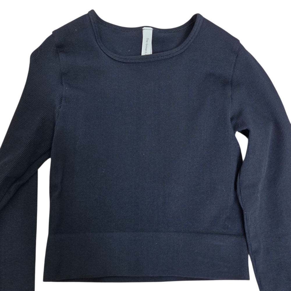 Babaton Black Ribbed Top